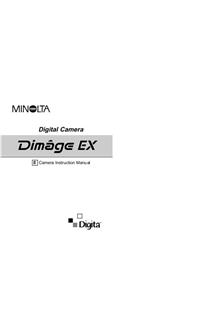 Minolta Dimage EX 1500 manual. Camera Instructions.